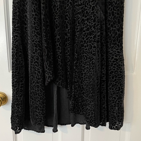 Chicos High Low Velvet Printed Midi Skirt - Picture 3 of 5